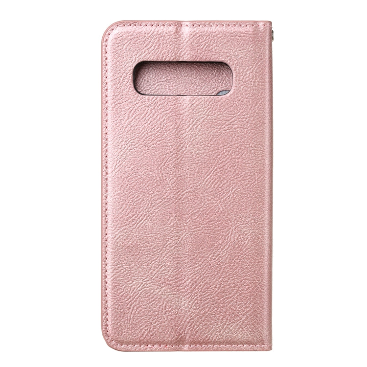 For Samsung Galaxy S10+ Magnetic Horizontal Flip Leather Case with Holder & Card Slots & Wallet