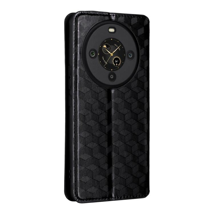 For Fossibot S3 Pro Cubic Grid Texture Flip Leather Phone Case