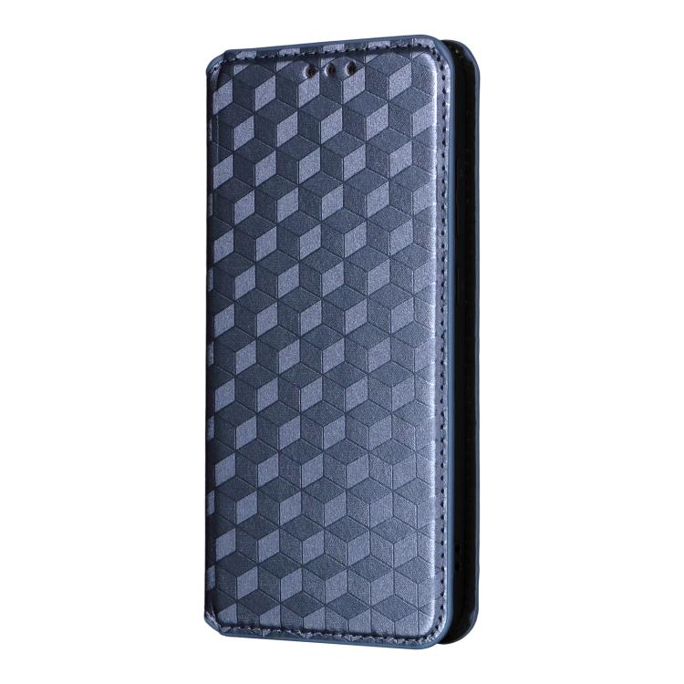 For Fossibot S3 Pro Cubic Grid Texture Flip Leather Phone Case