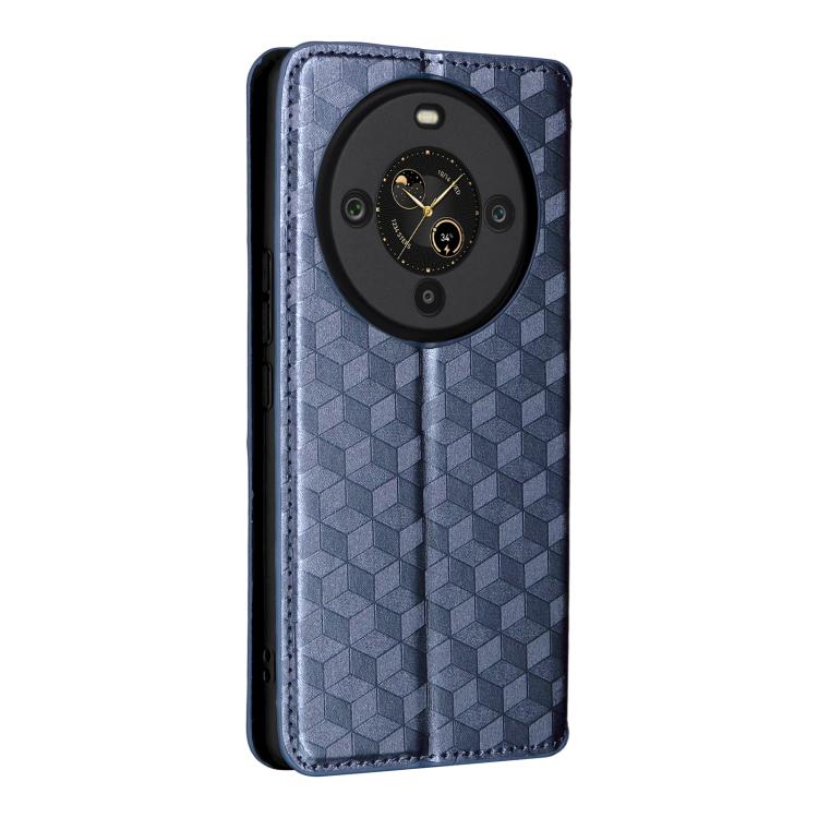 For Fossibot S3 Pro Cubic Grid Texture Flip Leather Phone Case