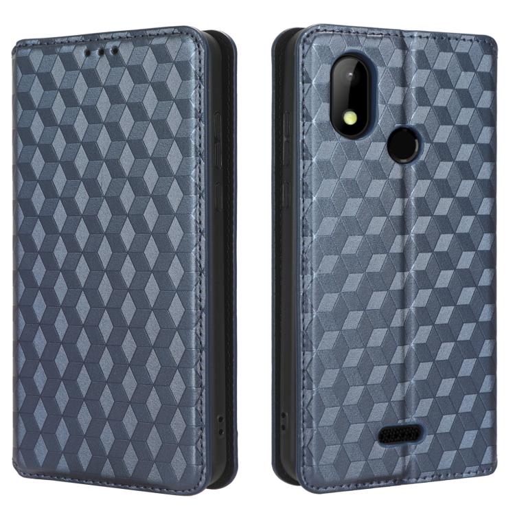 For HotPepper Chilaca HPPL60A Cubic Grid Texture Flip Leather Phone Case