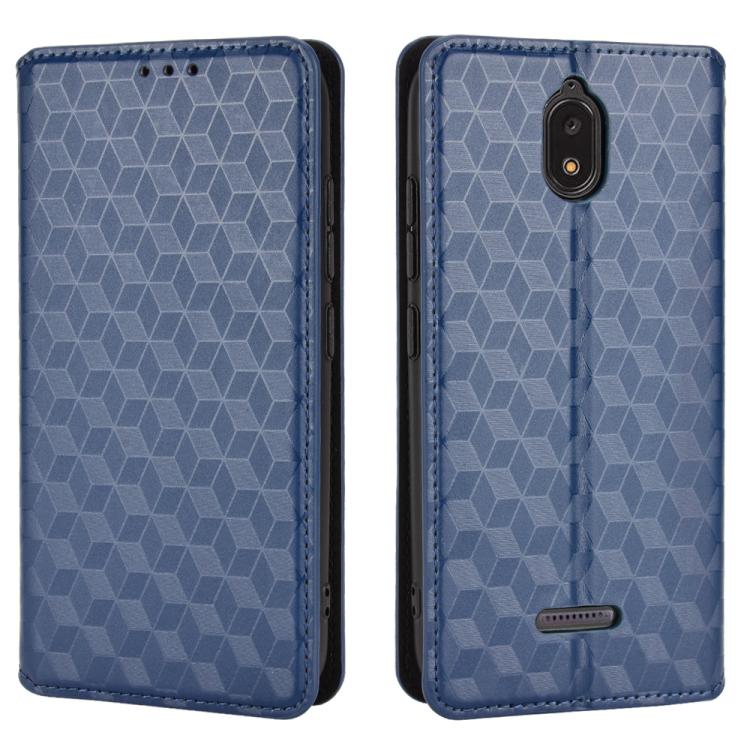 For HotPepper Serrano3 Cubic Grid Texture Flip Leather Phone Case