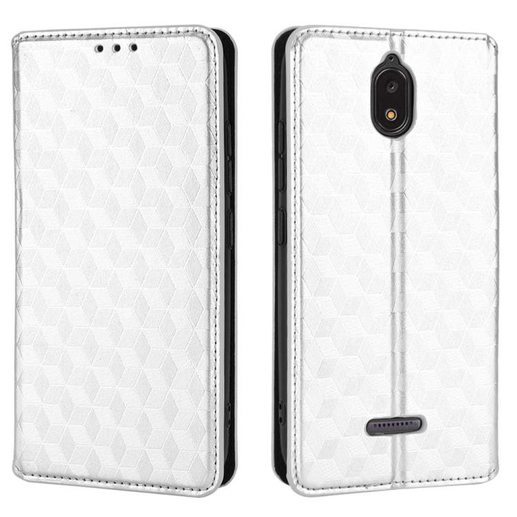 For HotPepper Serrano3 Cubic Grid Texture Flip Leather Phone Case