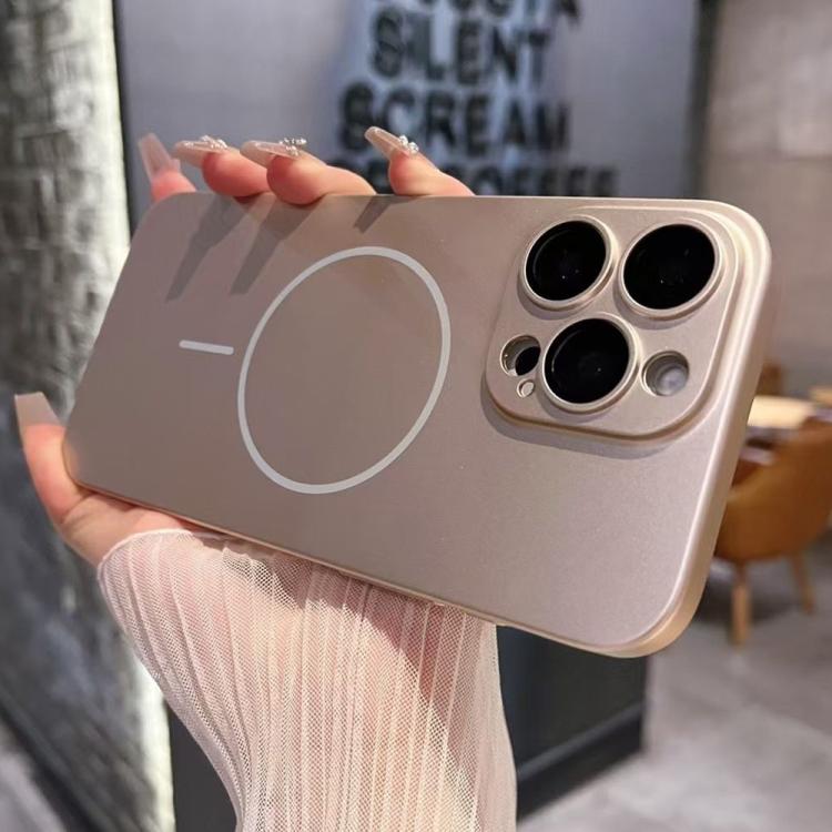 For iPhone 12 Pro Max Matte Frosted Fine Circle MagSafe Lens Protection Phone Case