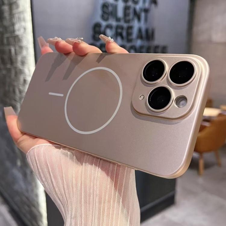 For iPhone 11 Pro Max Matte Frosted Fine Circle MagSafe Lens Protection Phone Case