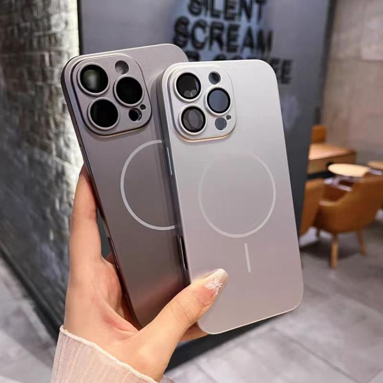 For iPhone 13 Pro Matte Frosted Fine Circle MagSafe Lens Protection Phone Case