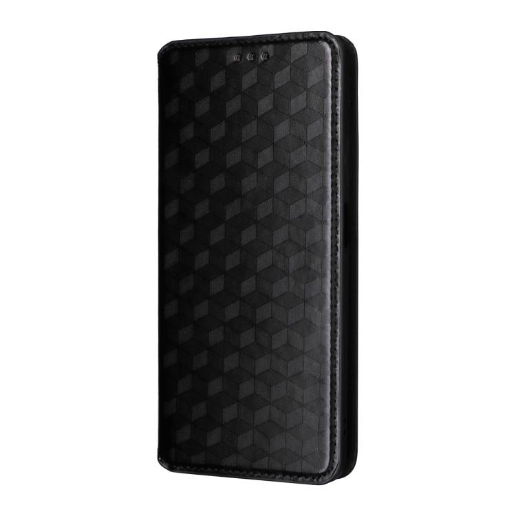 For OPPO A60 4G Cubic Grid Texture Flip Leather Phone Case