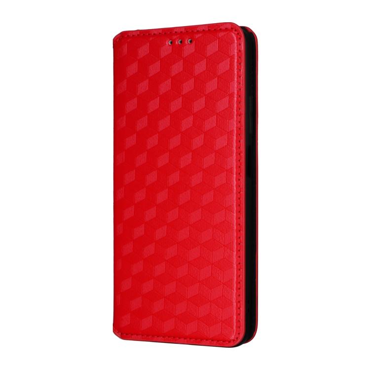 For OPPO A60 4G Cubic Grid Texture Flip Leather Phone Case