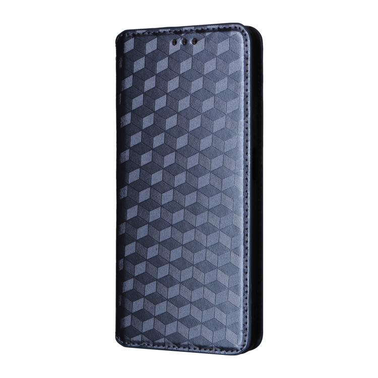 For OPPO A60 4G Cubic Grid Texture Flip Leather Phone Case