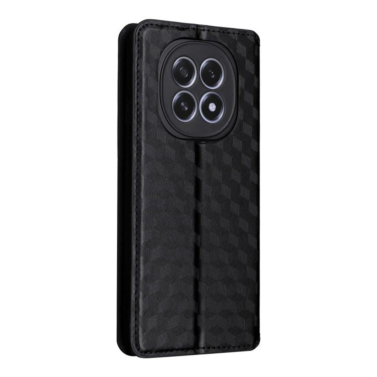 For OPPO F29 5G Global Cubic Grid Texture Flip Leather Phone Case