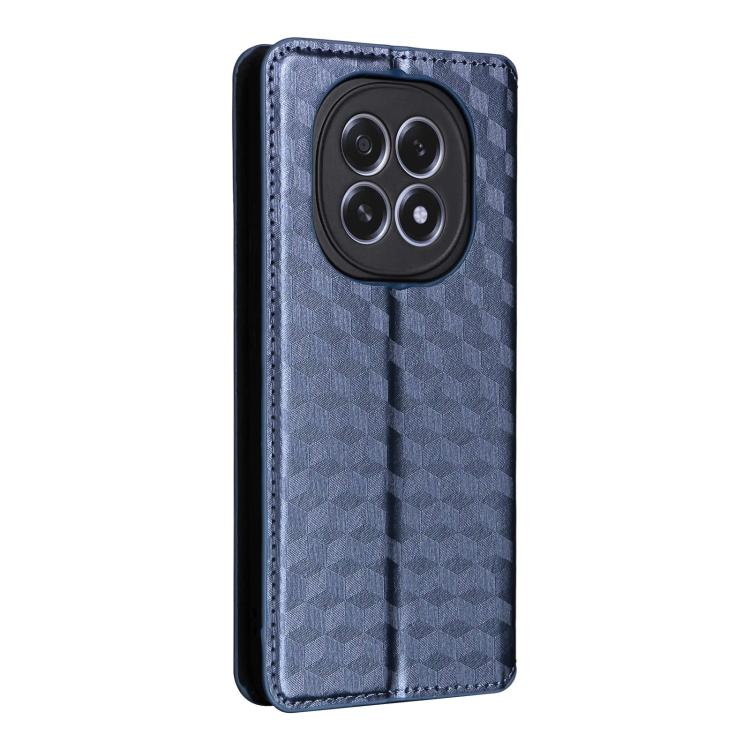 For OPPO F29 5G Global Cubic Grid Texture Flip Leather Phone Case