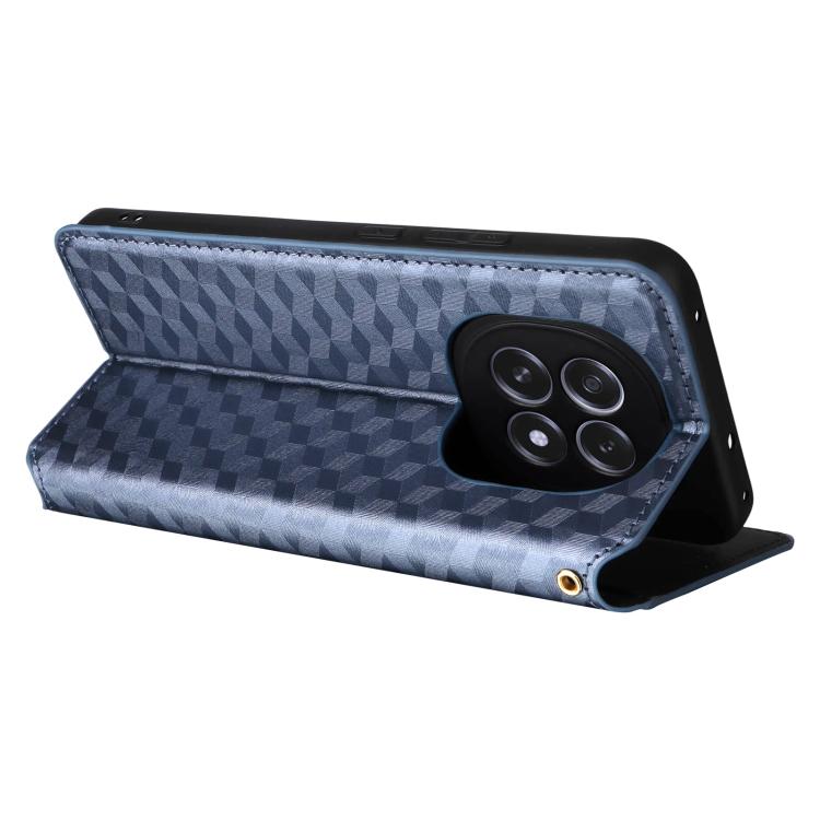 For OPPO F29 5G Global Cubic Grid Texture Flip Leather Phone Case