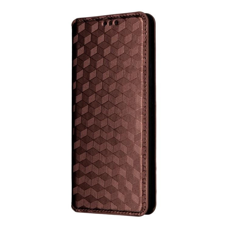 For OPPO F29 5G Global Cubic Grid Texture Flip Leather Phone Case
