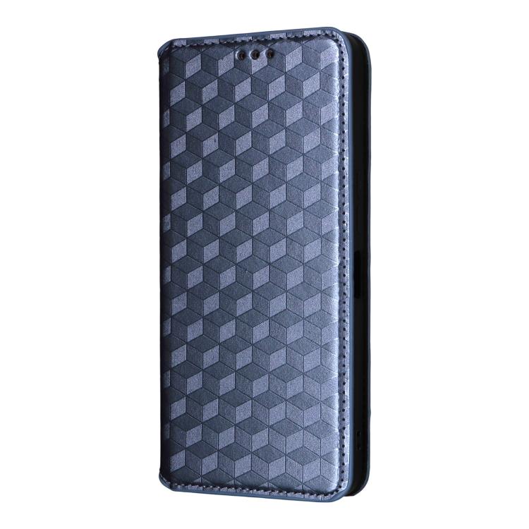 For OPPO Find X8 Ultra 5G Cubic Grid Texture Flip Leather Phone Case