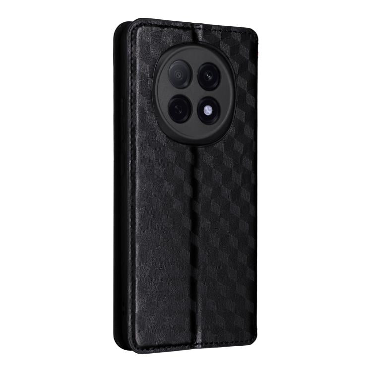For OPPO F29 Pro 5G Global Cubic Grid Texture Flip Leather Phone Case