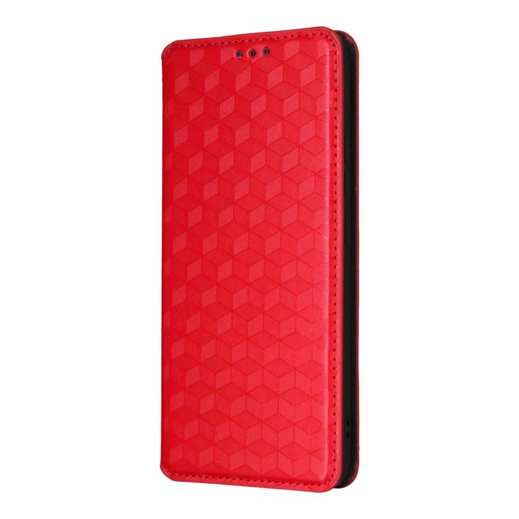 For OPPO F29 Pro 5G Global Cubic Grid Texture Flip Leather Phone Case