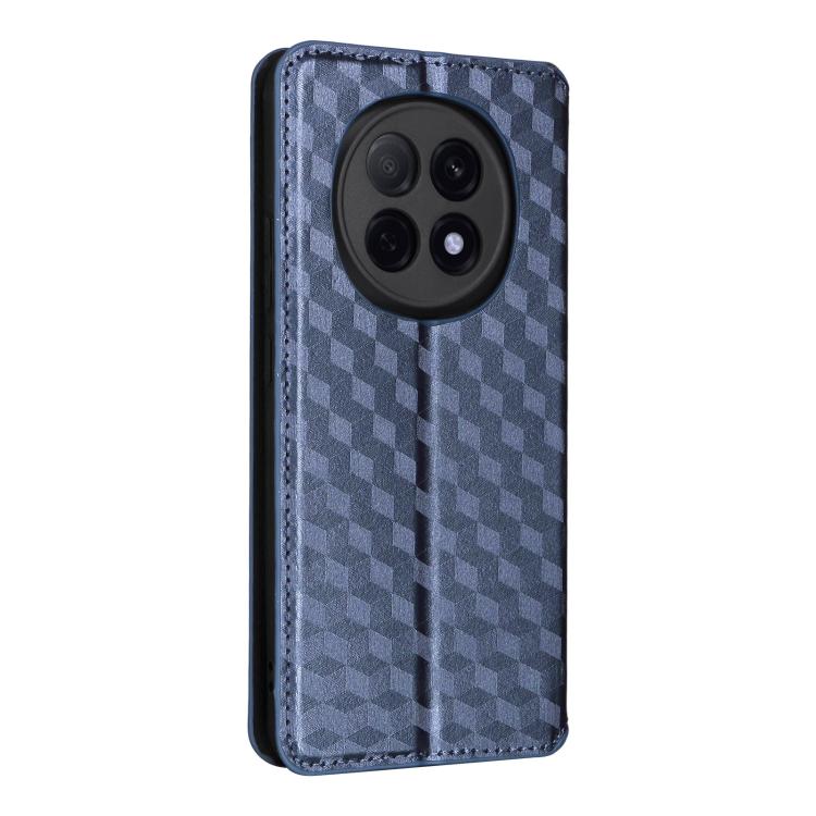 For OPPO F29 Pro 5G Global Cubic Grid Texture Flip Leather Phone Case