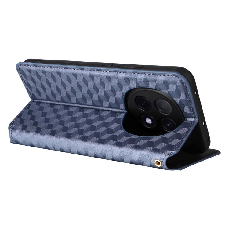 For OPPO F29 Pro 5G Global Cubic Grid Texture Flip Leather Phone Case