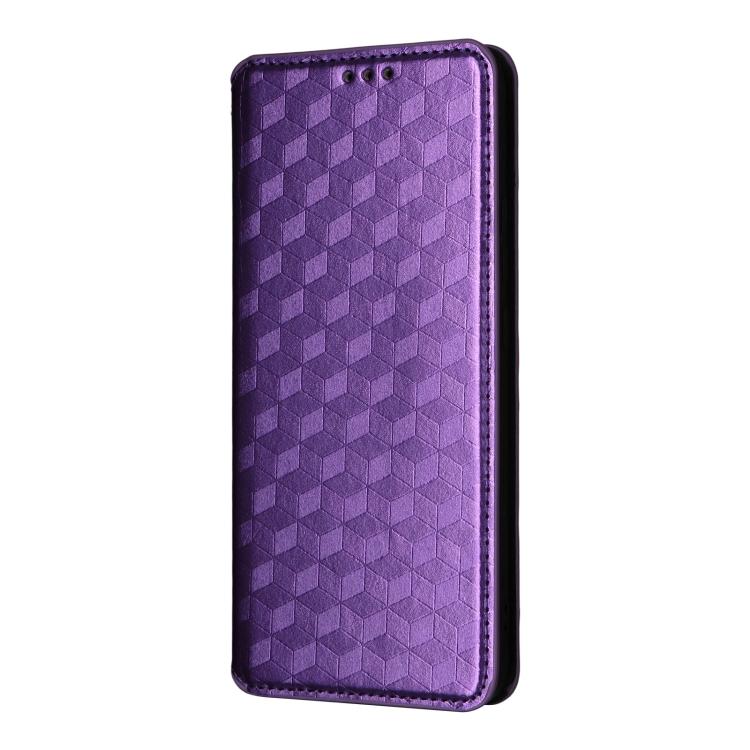 For OPPO F29 Pro 5G Global Cubic Grid Texture Flip Leather Phone Case