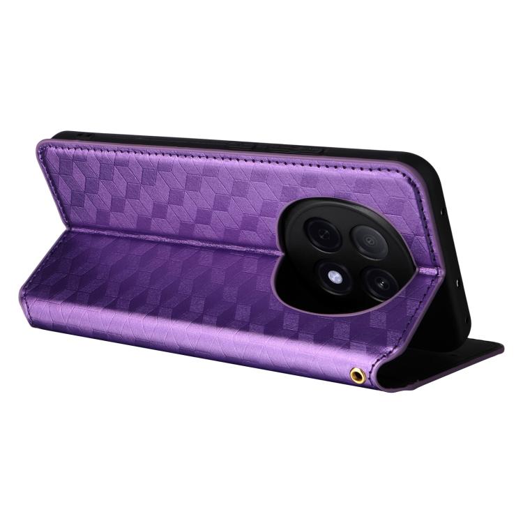 For OPPO F29 Pro 5G Global Cubic Grid Texture Flip Leather Phone Case