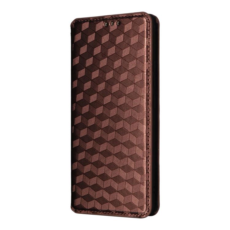 For OPPO F29 Pro 5G Global Cubic Grid Texture Flip Leather Phone Case