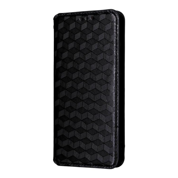 For OPPO Find X8s 5G Cubic Grid Texture Flip Leather Phone Case
