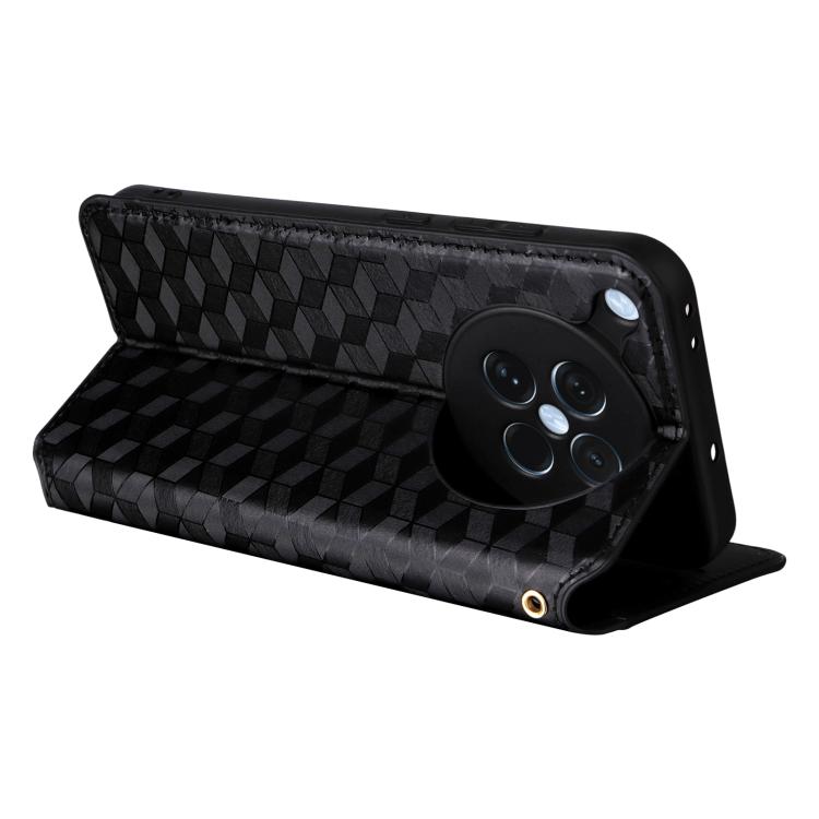 For OPPO Find X8s 5G Cubic Grid Texture Flip Leather Phone Case