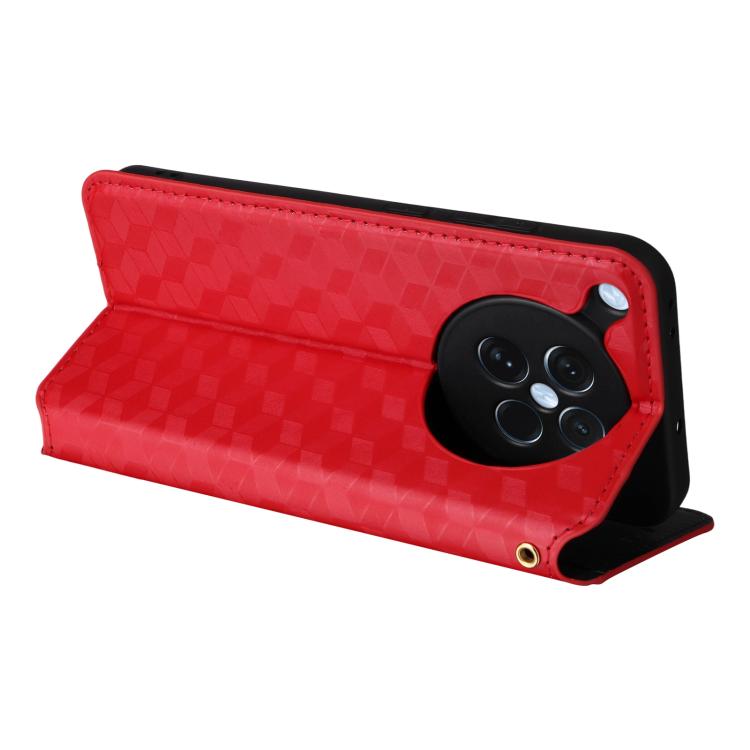 For OPPO Find X8s 5G Cubic Grid Texture Flip Leather Phone Case