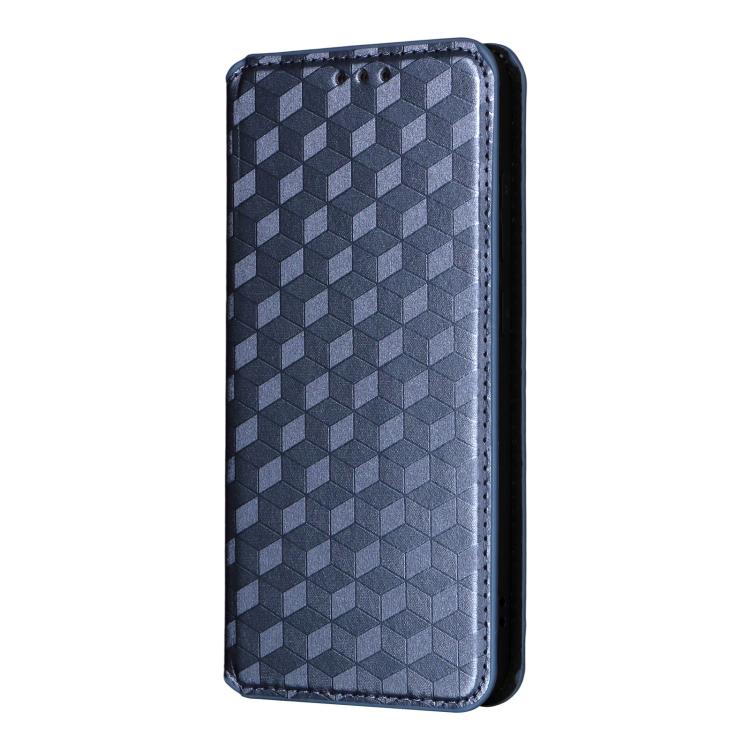 For OPPO Find X8s 5G Cubic Grid Texture Flip Leather Phone Case