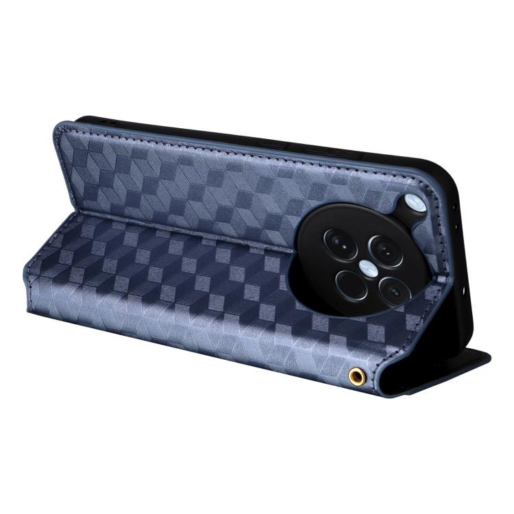 For OPPO Find X8s 5G Cubic Grid Texture Flip Leather Phone Case