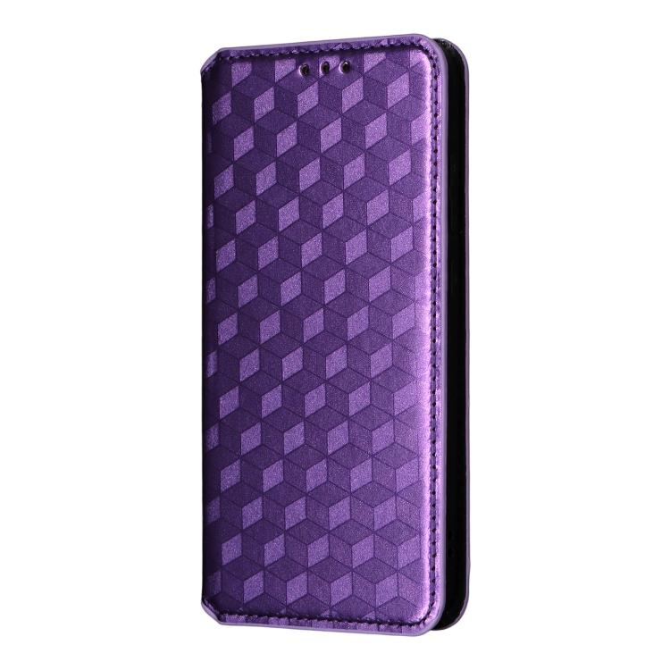 For OPPO Find X8s 5G Cubic Grid Texture Flip Leather Phone Case
