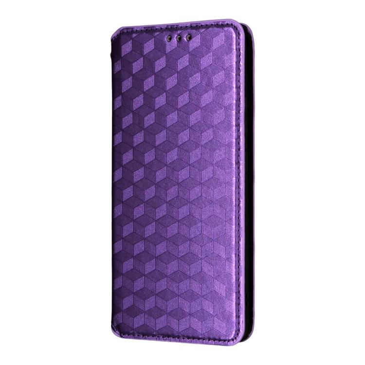For OPPO K13 5G / K13X 5G / K12S 5G Cubic Grid Texture Flip Leather Phone Case