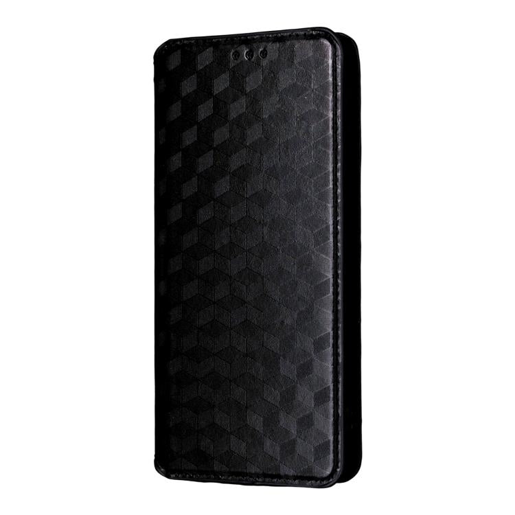 For OPPO Reno14 Global Cubic Grid Texture Flip Leather Phone Case