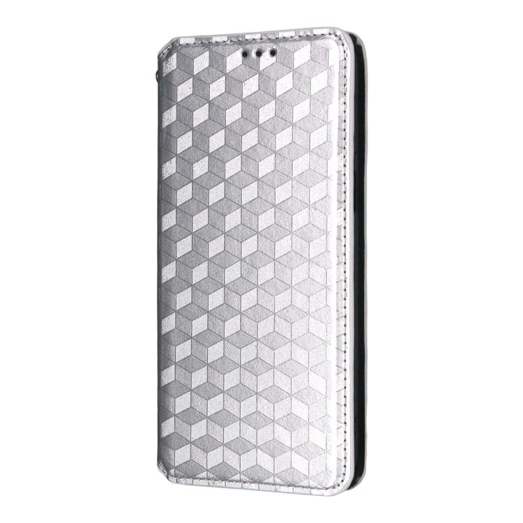 For OPPO Reno14 Global Cubic Grid Texture Flip Leather Phone Case