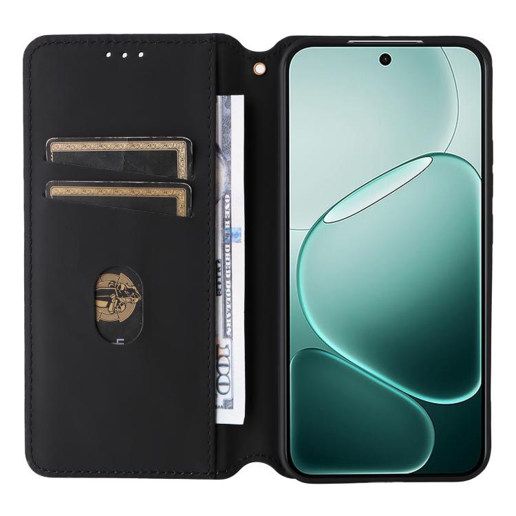 For OPPO A6 Pro 5G / 4G Global / F31 5G Cubic Grid Texture Flip Leather Phone Case