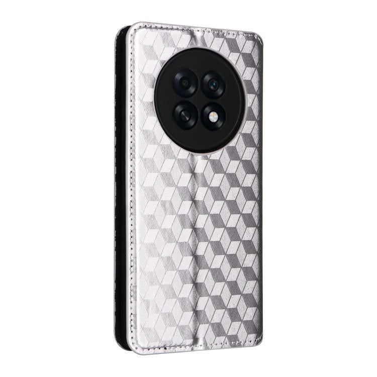 For OPPO A6 Max 5G / F31 Pro+ Cubic Grid Texture Flip Leather Phone Case