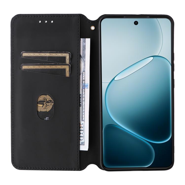 For OPPO A6 Max 5G / F31 Pro+ Cubic Grid Texture Flip Leather Phone Case