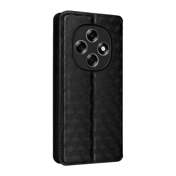 For OPPO F31 Pro 5G Cubic Grid Texture Flip Leather Phone Case