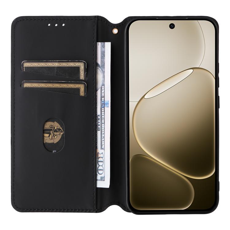 For OPPO F31 Pro 5G Cubic Grid Texture Flip Leather Phone Case