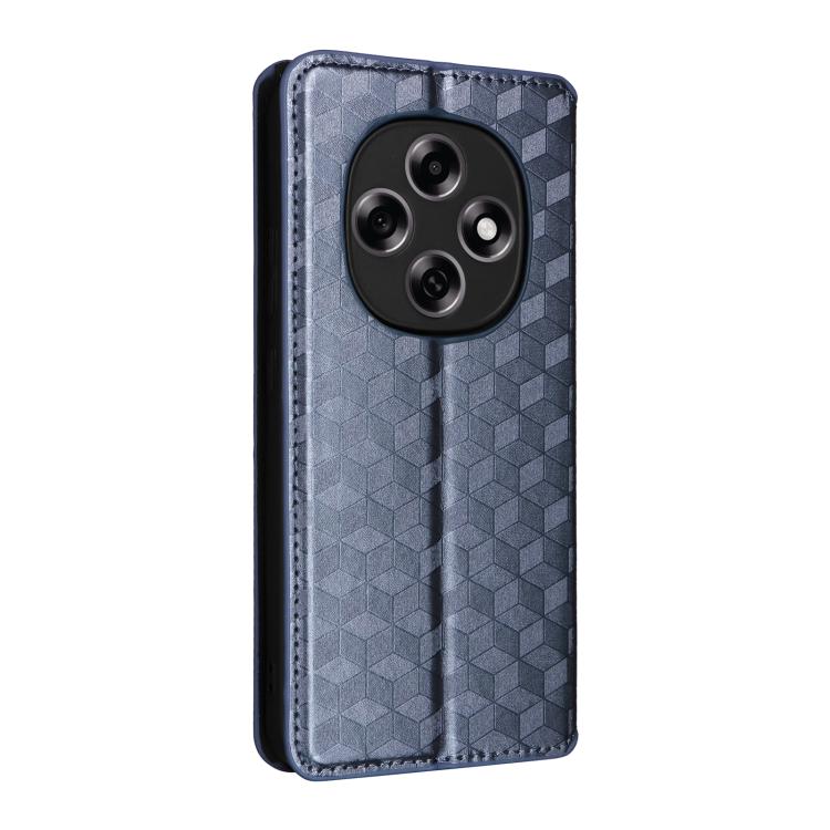 For OPPO F31 Pro 5G Cubic Grid Texture Flip Leather Phone Case