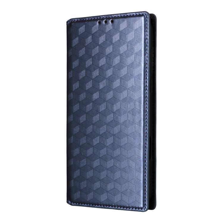 For OPPO Find X9 Pro Cubic Grid Texture Flip Leather Phone Case