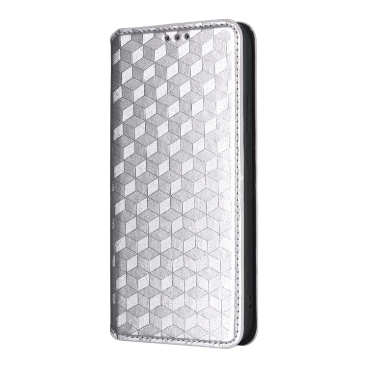 For OPPO Reno15 Pro Max 5G Global Cubic Grid Texture Flip Leather Phone Case