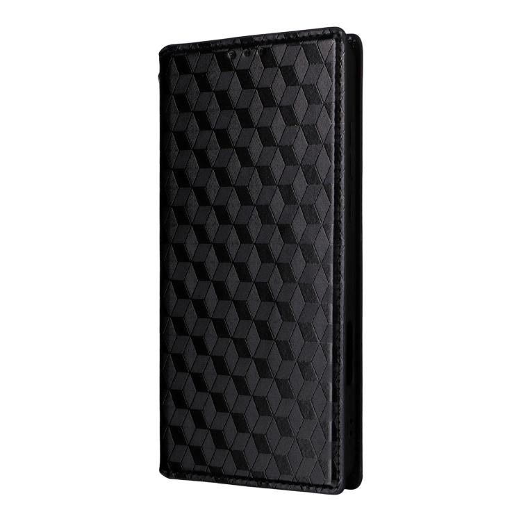 For OPPO Find X9 Ultra 5G Cubic Grid Texture Flip Leather Phone Case