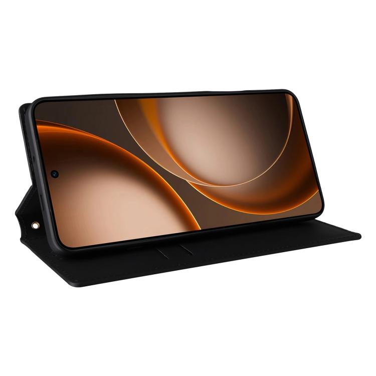 For OPPO Find X9 Ultra 5G Cubic Grid Texture Flip Leather Phone Case