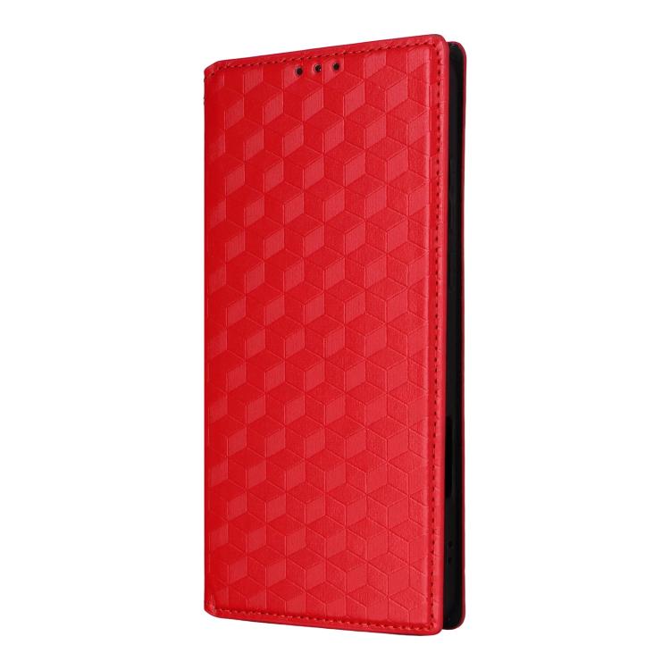 For OPPO Find X9 Ultra 5G Cubic Grid Texture Flip Leather Phone Case