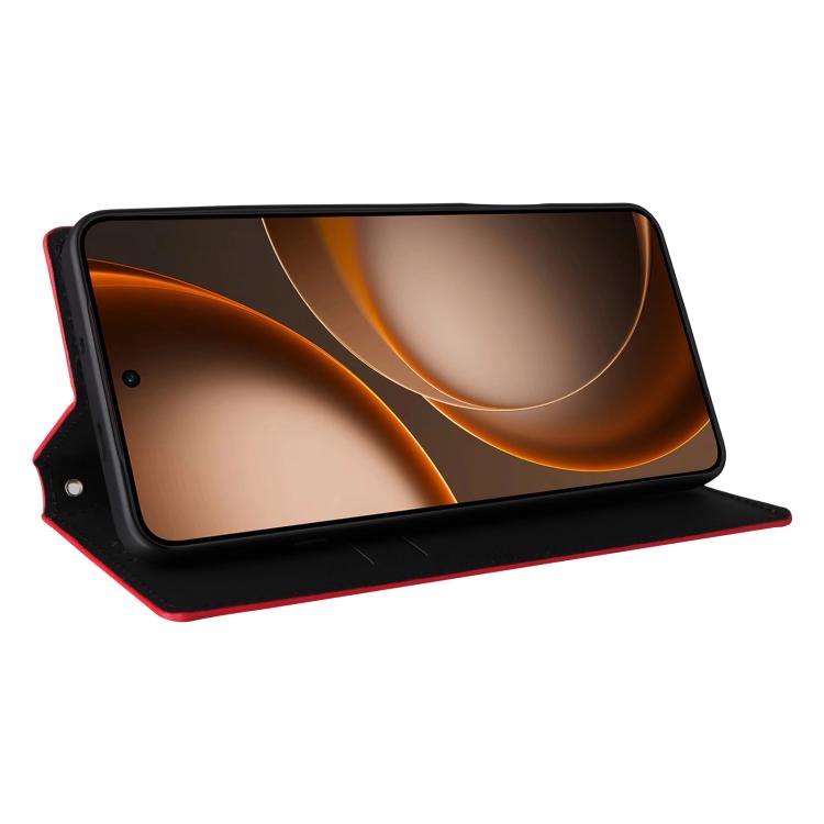For OPPO Find X9 Ultra 5G Cubic Grid Texture Flip Leather Phone Case