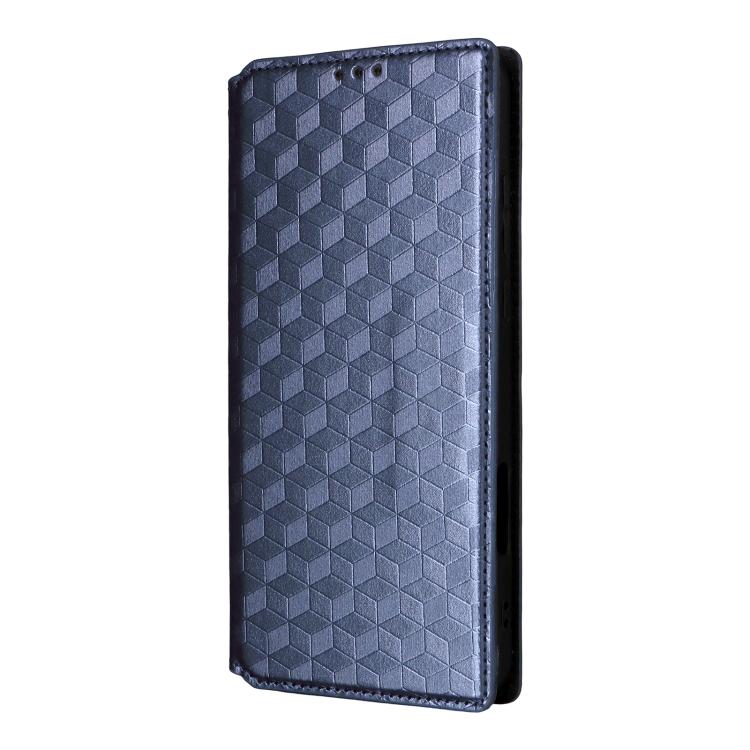 For OPPO Find X9 Ultra 5G Cubic Grid Texture Flip Leather Phone Case