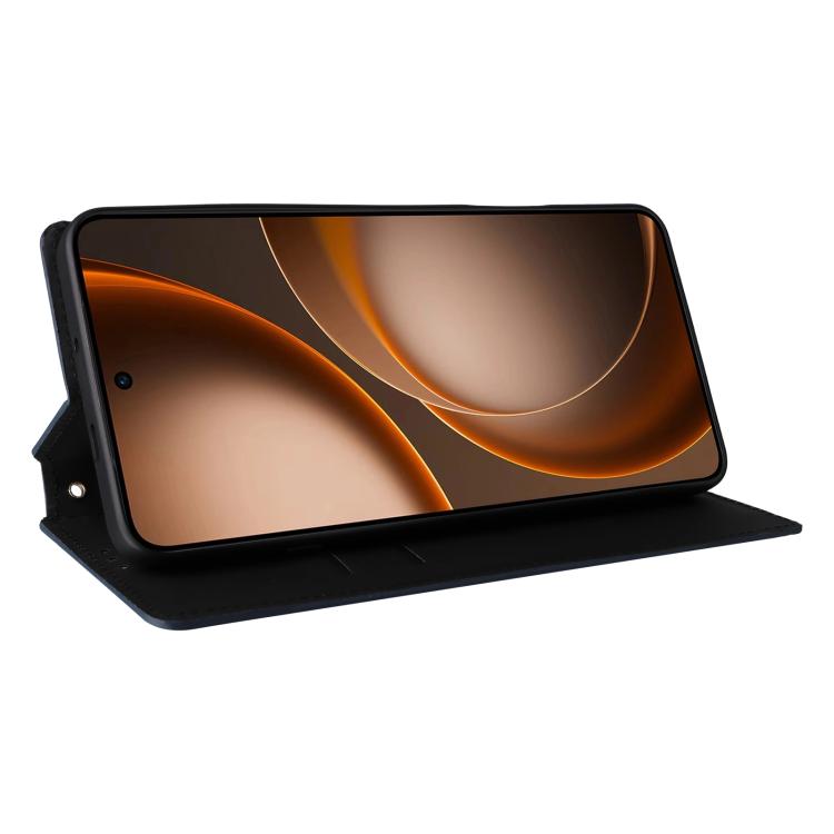 For OPPO Find X9 Ultra 5G Cubic Grid Texture Flip Leather Phone Case