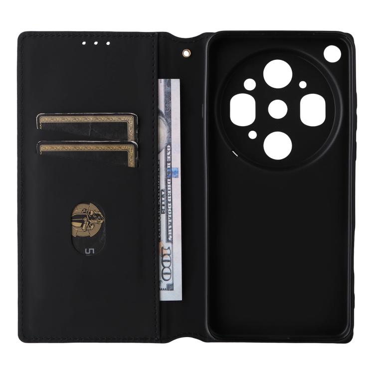 For OPPO Find X9 Ultra 5G Cubic Grid Texture Flip Leather Phone Case