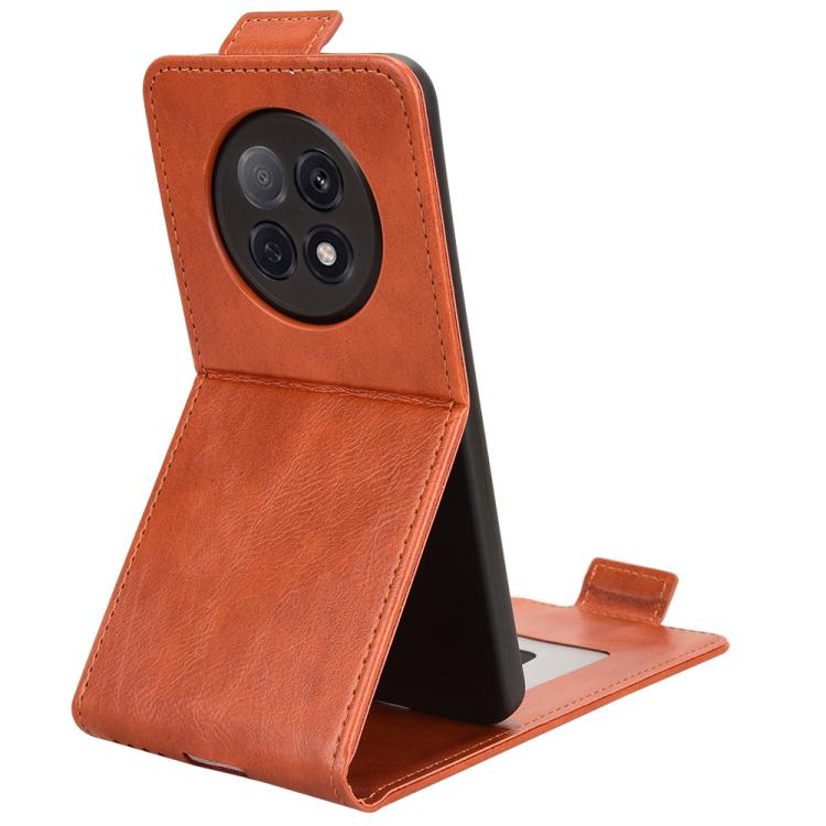 For OPPO F29 Pro 5G Magnetic Vertical Flip Leather Phone Case with Buckle
